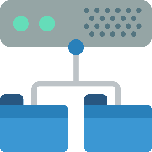 Shared folder drive computer recovery icon