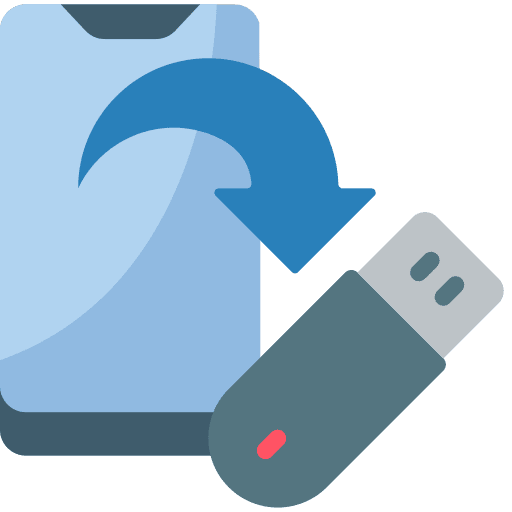 Backup mobile backup sync icon