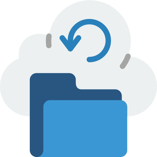 Cloud sync synchronize recovery sync icon