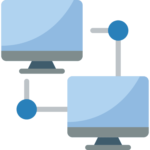 File transfer sync transfer computers icon