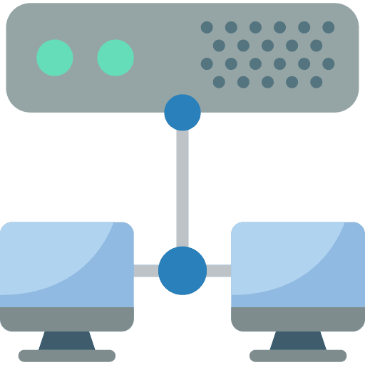 Network computer shared computers icon