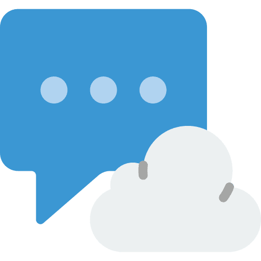 Chat computer message sync icon