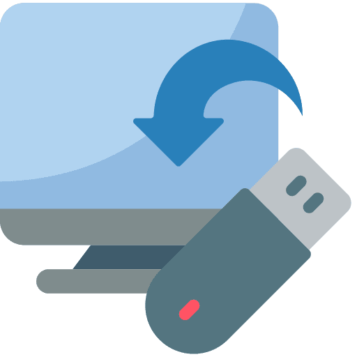 Restore data sync usb icon