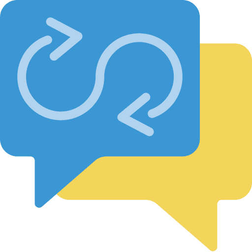 Chat backup data sync icon