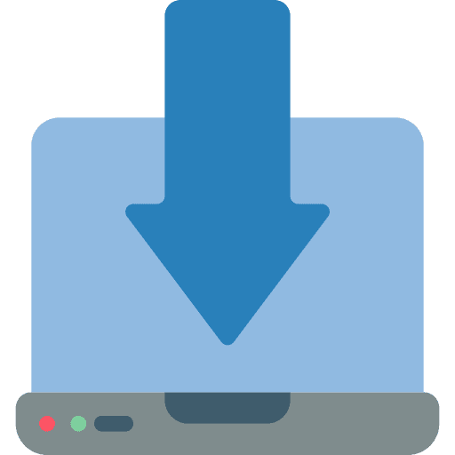 Download laptop sync backup icon