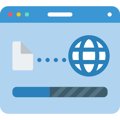 File upload data files backup icon