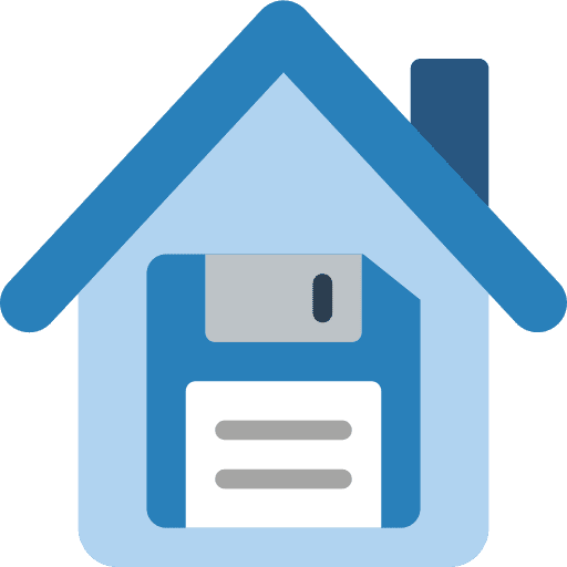 Home home sync data icon