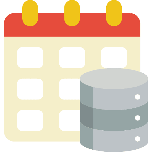Schedule computer data backup icon