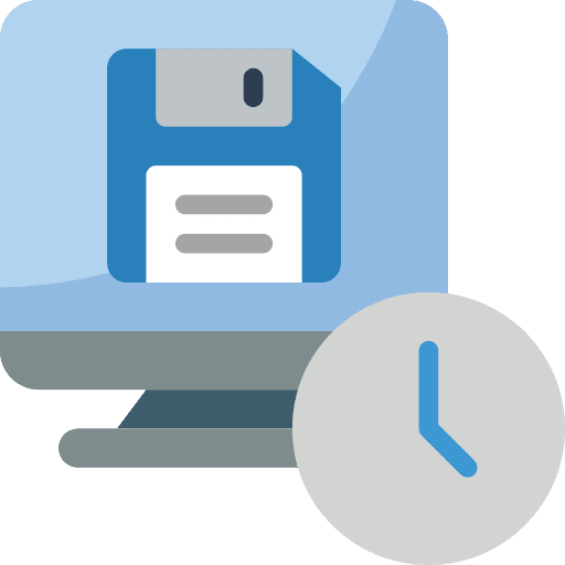 Schedule desktop disk backup icon