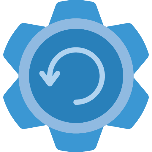 Synchronise backup computer files icon