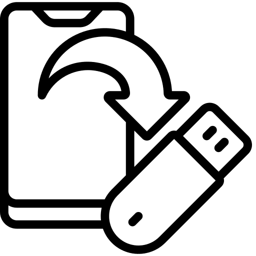 Backup data recovery backup icon