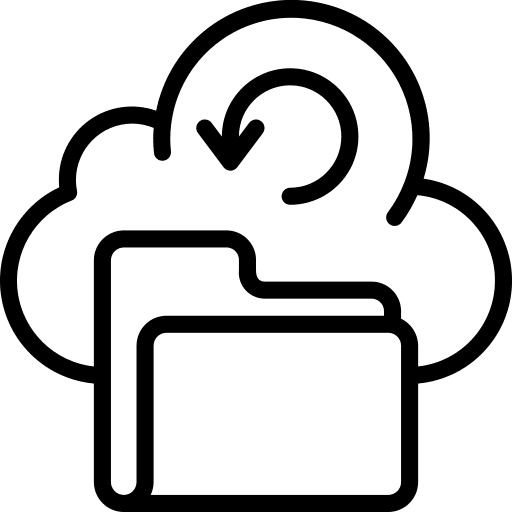 Cloud sync recovery computer cloud sync icon