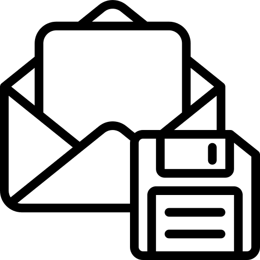 Email sync disk recovery icon