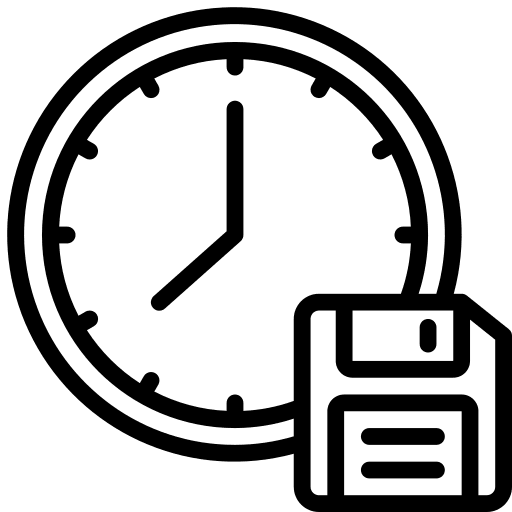 Save backup auto time icon