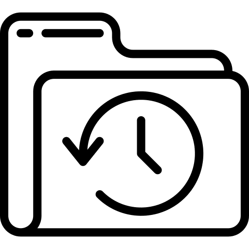 Folder computer backup files icon