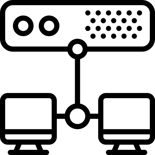 Network files data desktop icon