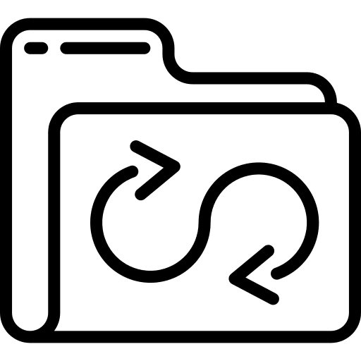 Folder files backup data icon