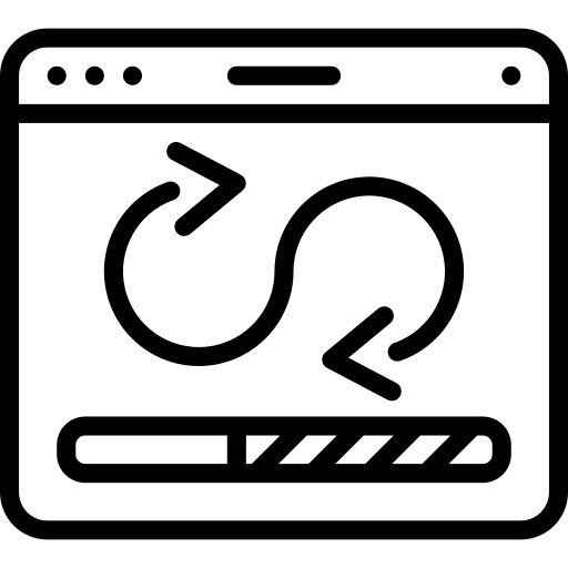 Synchronization window computer recovery icon