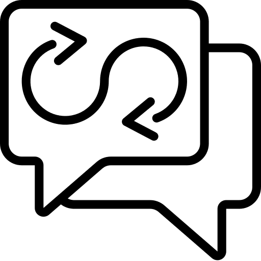 Chat chat backup data icon