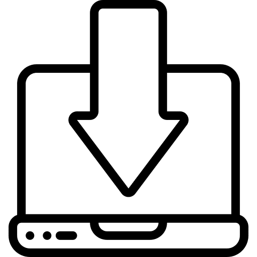 Download sync download computer icon