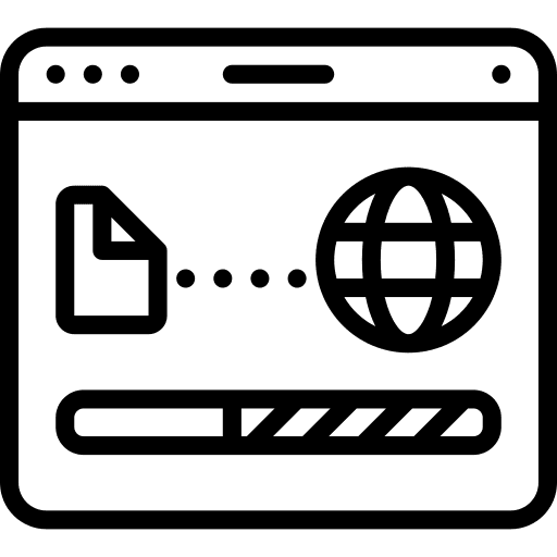 File upload browser backup computer icon