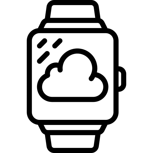 Smartwatch data backup sync icon