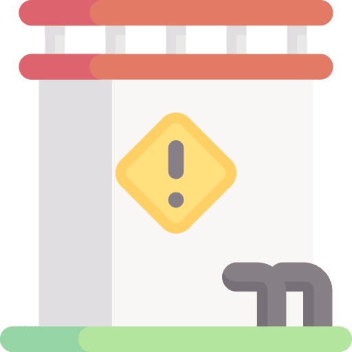 Oil tank oil tank signaling warning sign icon