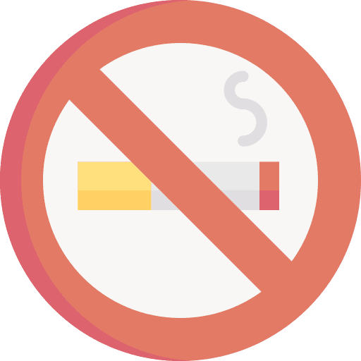 No smoking sign no cigarettes prohibited icon