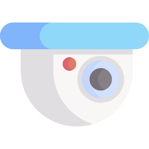 Cctv surveillance electronics record icon