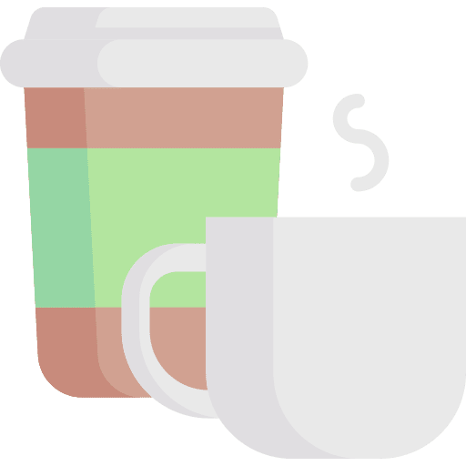 Coffee cup hot drink tea cup paper cup icon