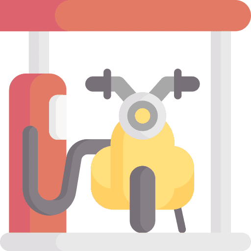 Gas station vehicle motorcycle gas station icon