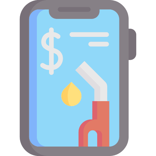 Mobile app mobile payment fuel station electronics icon