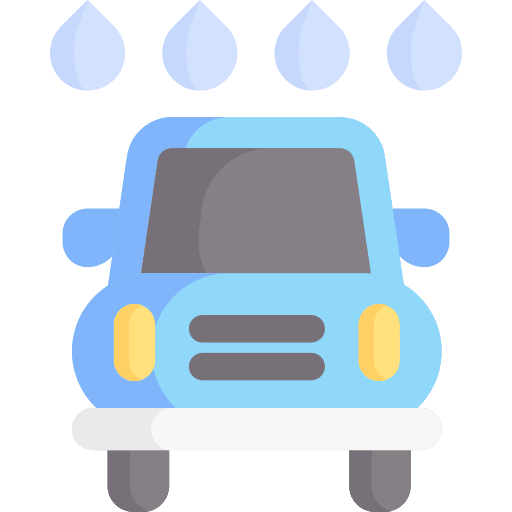 Car wash transportation transport clean icon