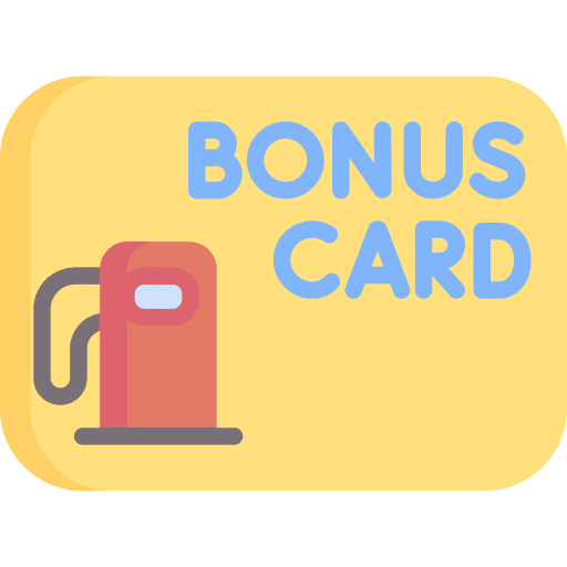 Card card bonus petrol station icon