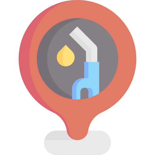 Pin placeholder fuel station petrol station icon