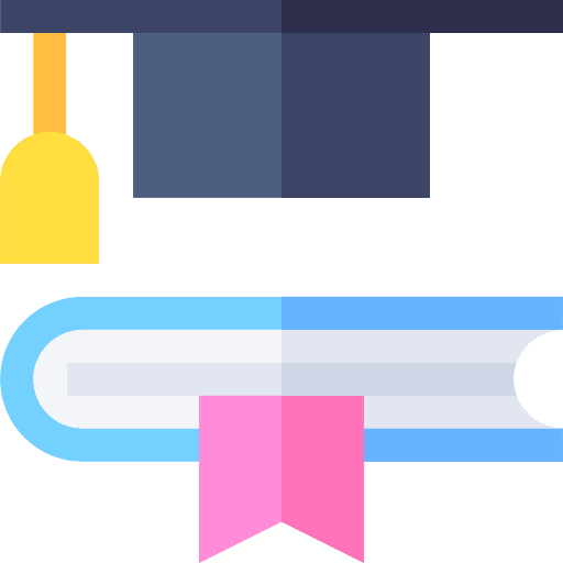 Study graduate cap study icon