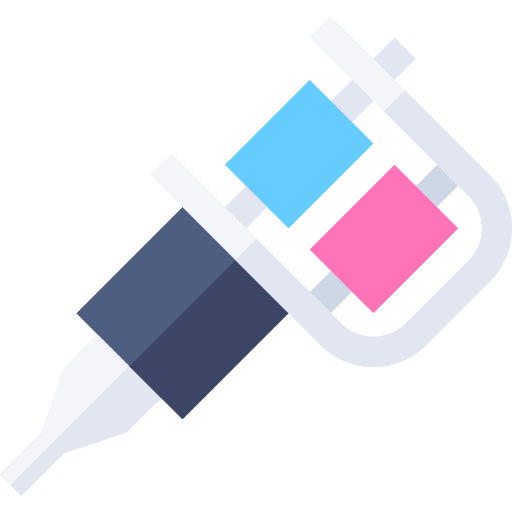 Tattoo machine needles art and design tattoo machine icon