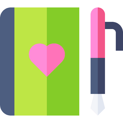 Diary notebook diary travel guide icon