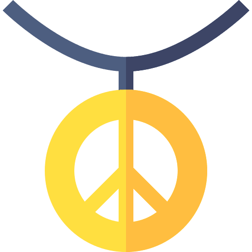 Necklace jewel peace sign jewelry icon