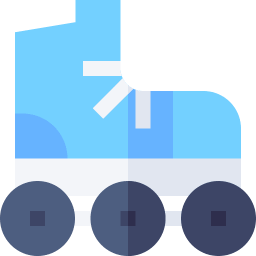 Roller skates sports exercise leisure icon