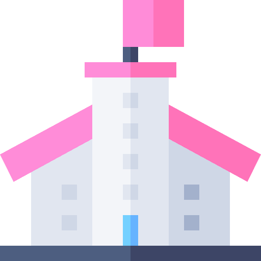 School secondary high college icon