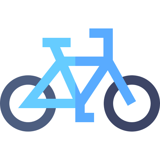 Bike exercise transport cycling icon