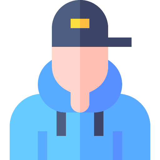 Boy boy baseball cap profile icon