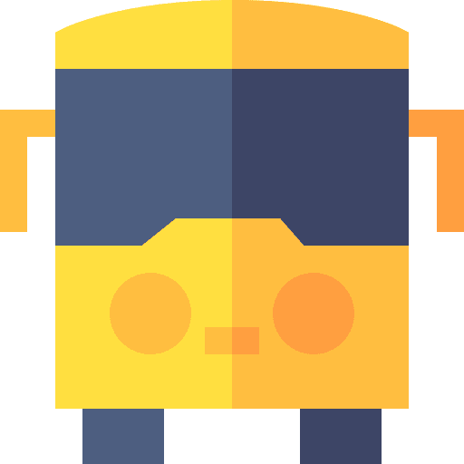 Bus transport travel transportation icon