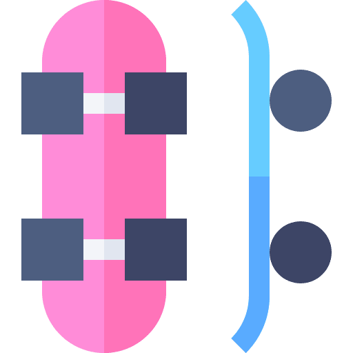 Skateboard sports and competition skateboard skating icon