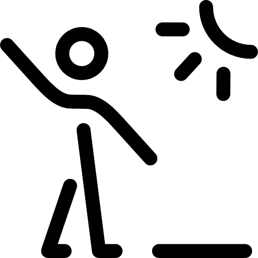 Outdoor activity trekking walker nature icon