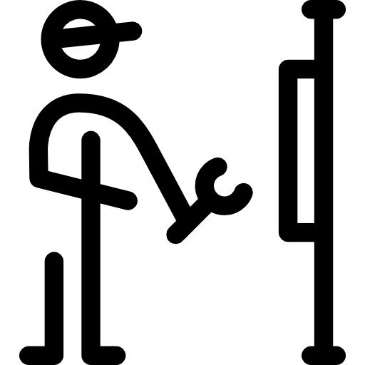 Repairing machine repair reparation garage icon