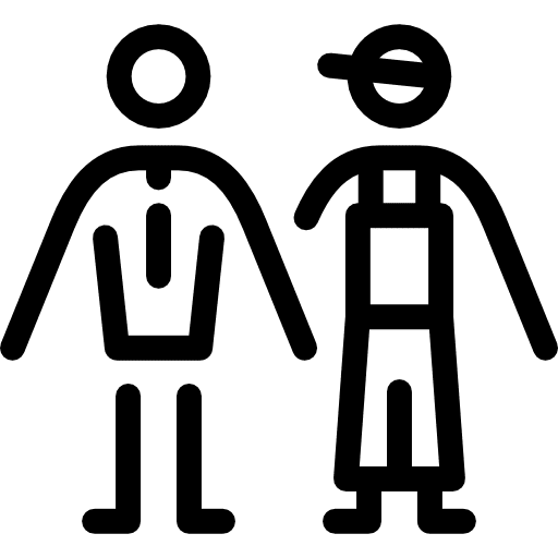 Colleagues friendship friends men icon