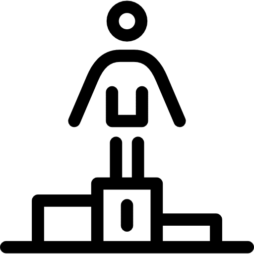 Sport competition stick man champion olympic games icon