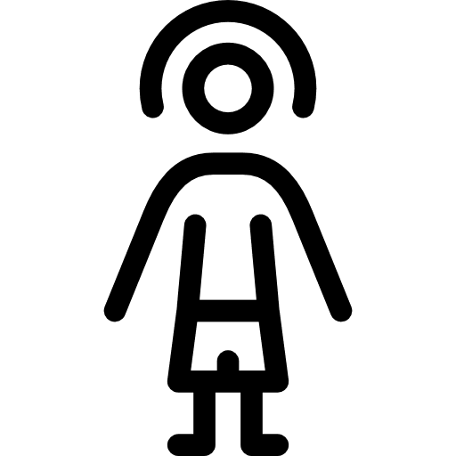 Teenager stick man teen boy icon